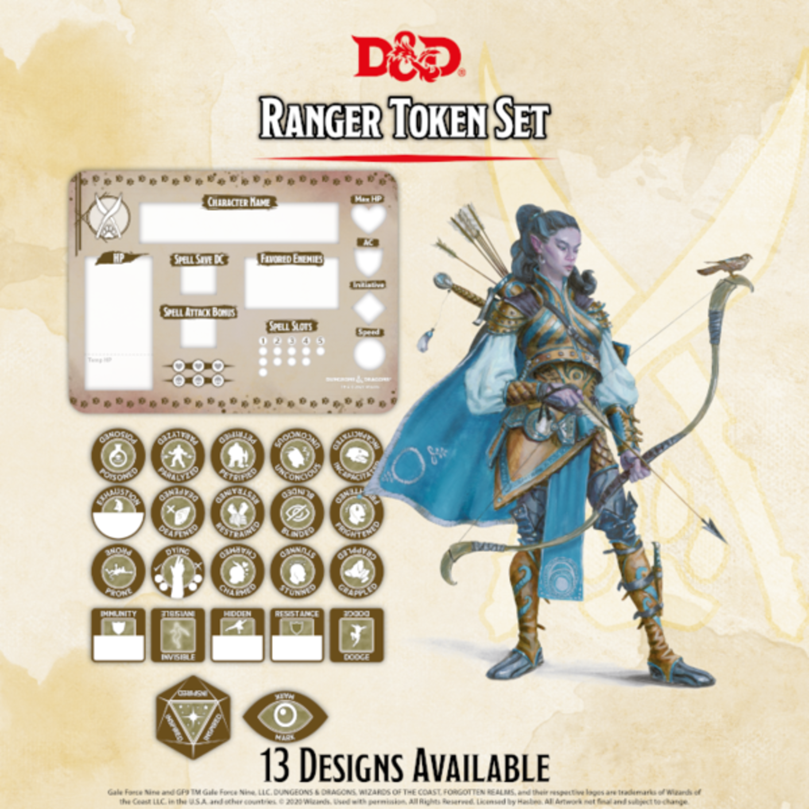 Gale Force Nine D&D Token Set: Ranger **