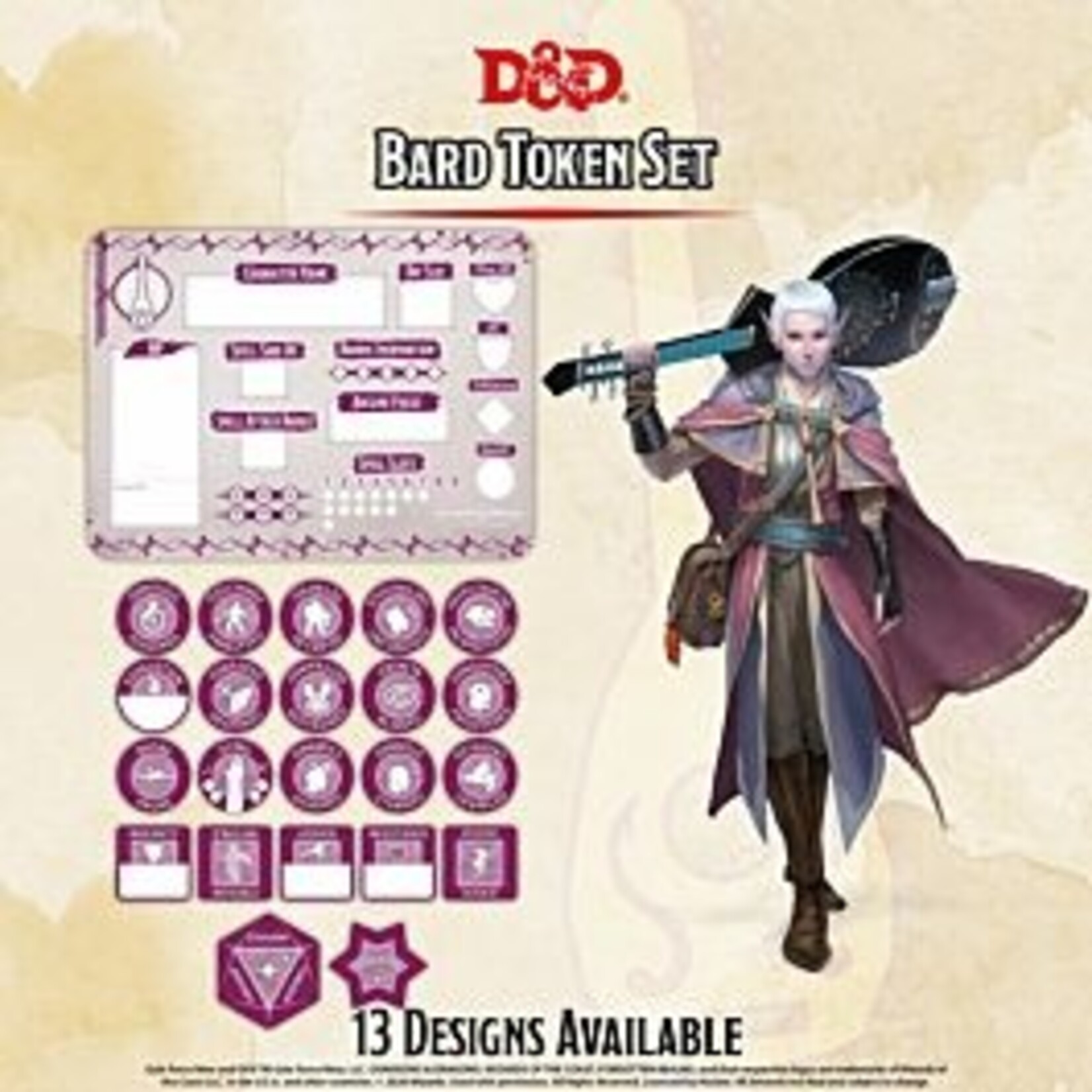 Gale Force Nine D&D Token Set: Bard **