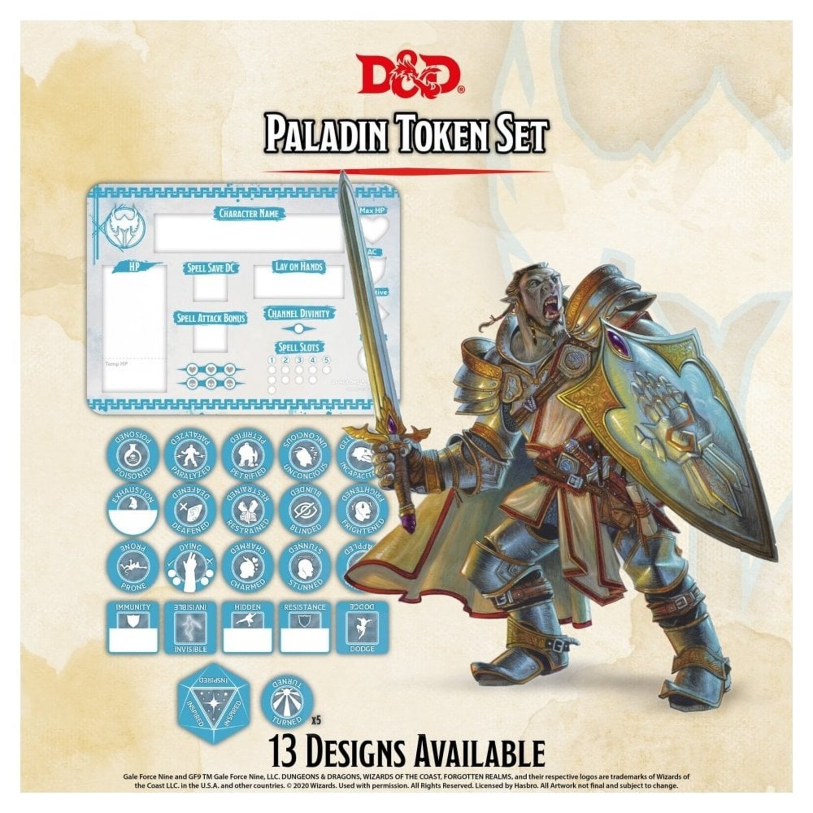 Gale Force Nine D&D Token Set: Paladin **