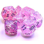 Chessex Chessex 7-Die set Borealis Luminary  - Pink/Silver