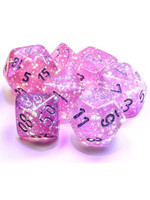 Chessex Chessex 7-Die set Borealis Luminary  - Pink/Silver