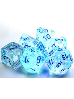 Chessex Chessex 7-Die set Borealis Luminary  - Icicle/Light Blue