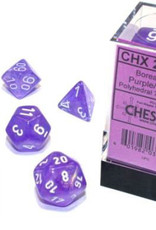 Chessex Chessex 7-Die set Borealis Luminary  - Purple/White