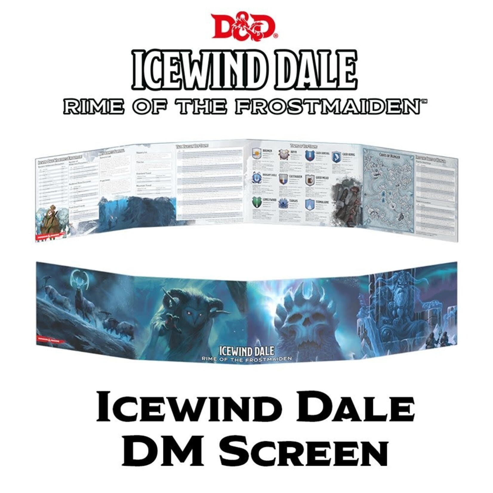 Gale Force Nine D&D 5th ed. DM Screen Icewind Dale Rime of the Frostmaiden **