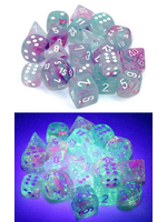 Chessex Chessex 7-Die set Nebula Luminary - Wisteria/White