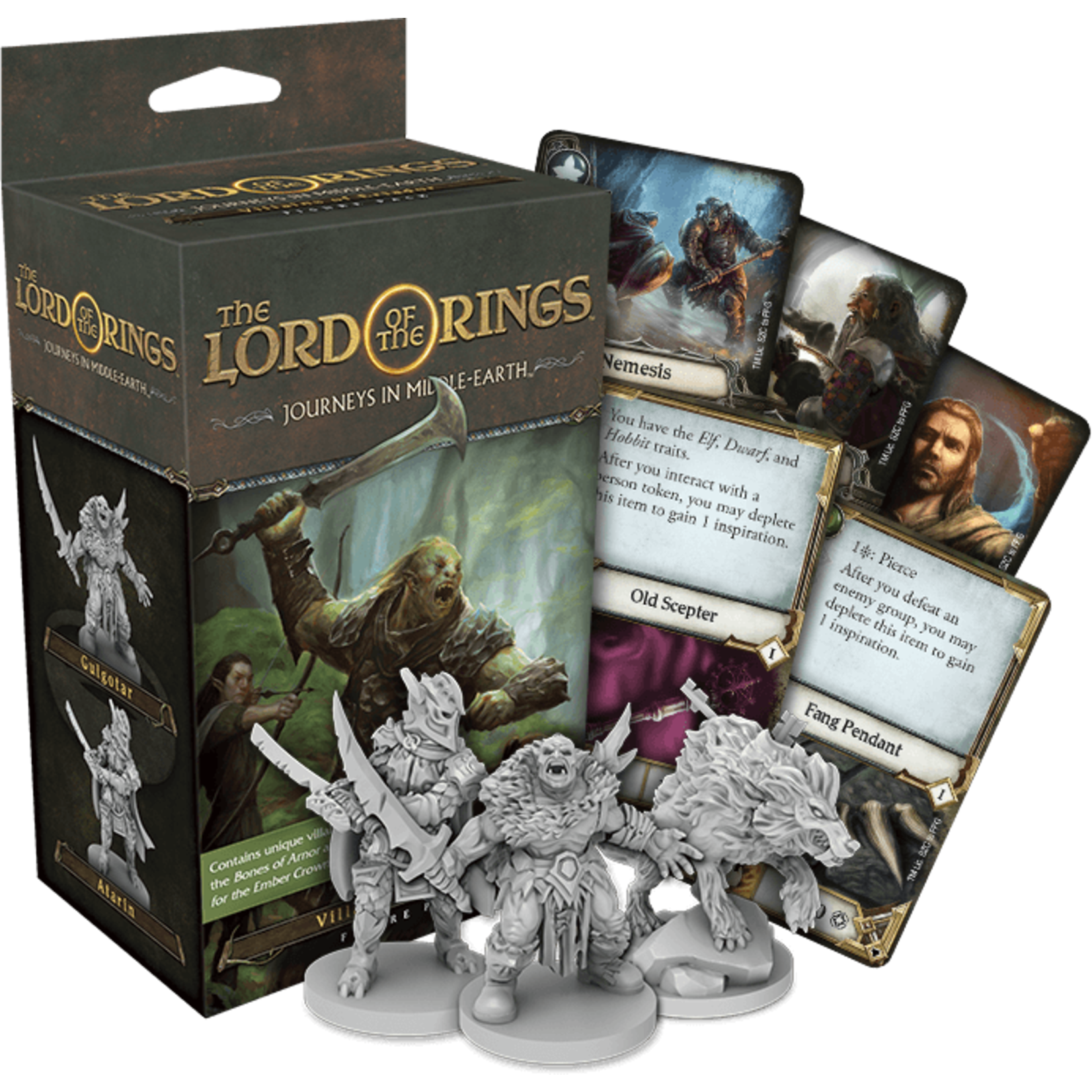 Fantasy Flight Games Lord of the Rings Journeys in Middle-Earth: Villains of Eriador Figure Pack (EN)