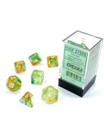 Chessex Chessex 7-Die set Nebula Luminary - Spring/White