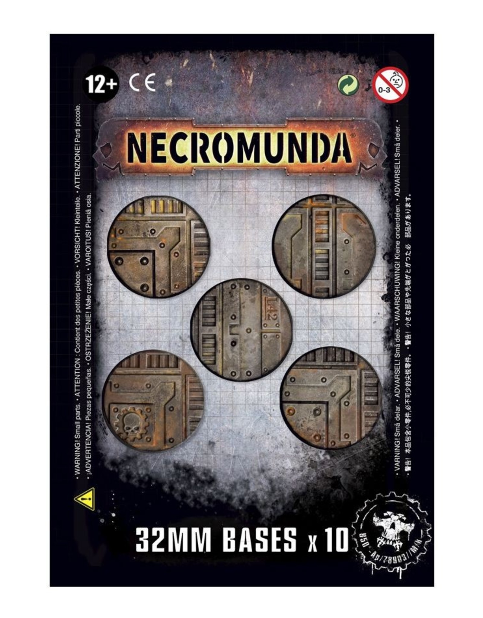 Games Workshop Necromunda 32mm Bases (10)