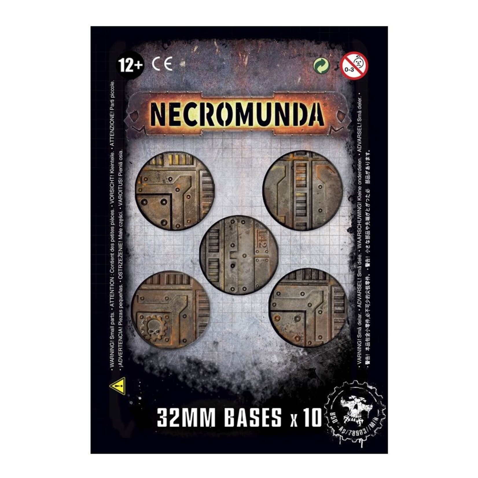 Games Workshop Necromunda 32mm Bases (10)