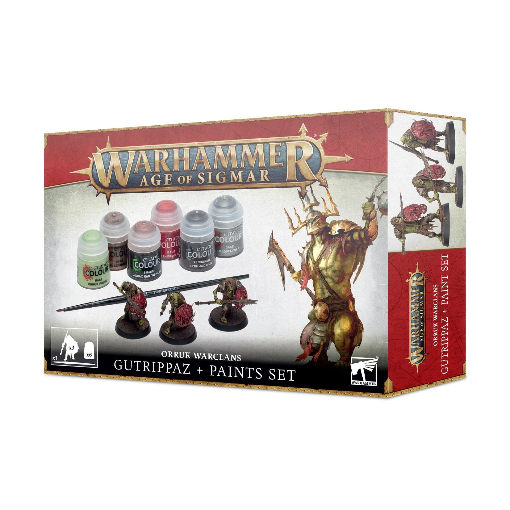 Games Workshop Age of Sigmar: Orruks Paint Set