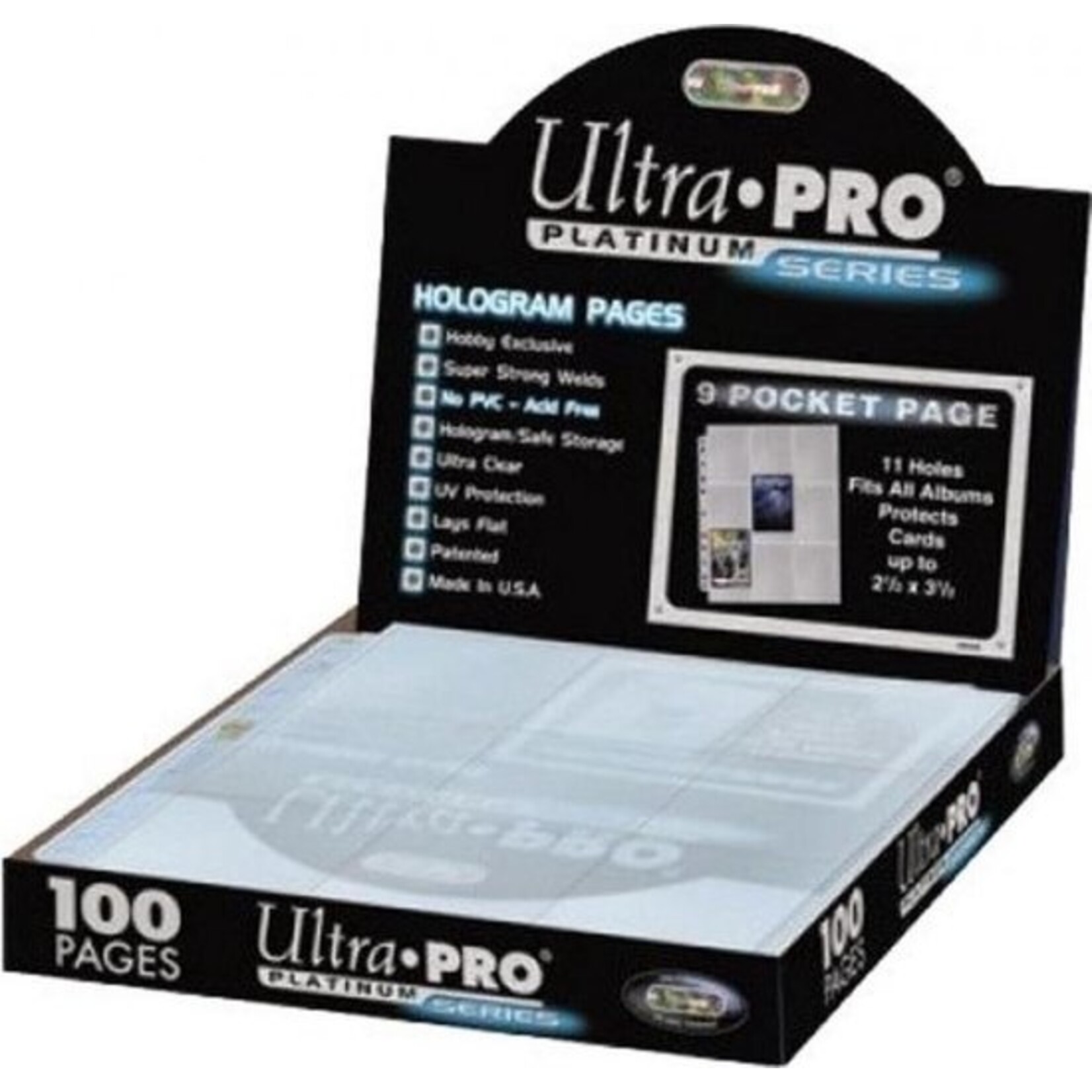 Ultra Pro Hologram Pages Platinum (100)