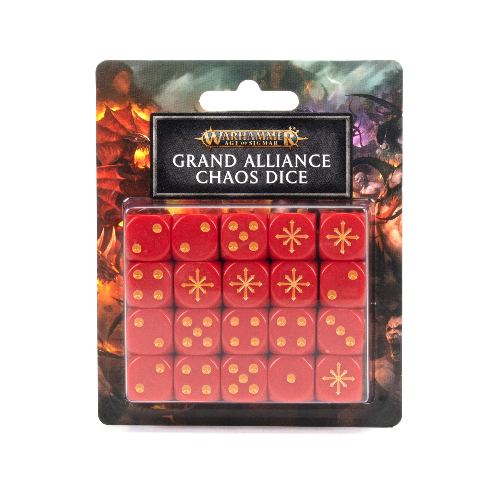 Games Workshop Warhammer Underworlds: Grand Alliance Chaos Dice Set