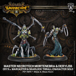 Privateer Press Master Necrotech Mortenebra and Deryliss