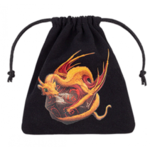 Q-Workshop Dragon Black & Adorable Dice Bag @