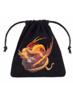 Q-Workshop Dragon Black & Adorable Dice Bag