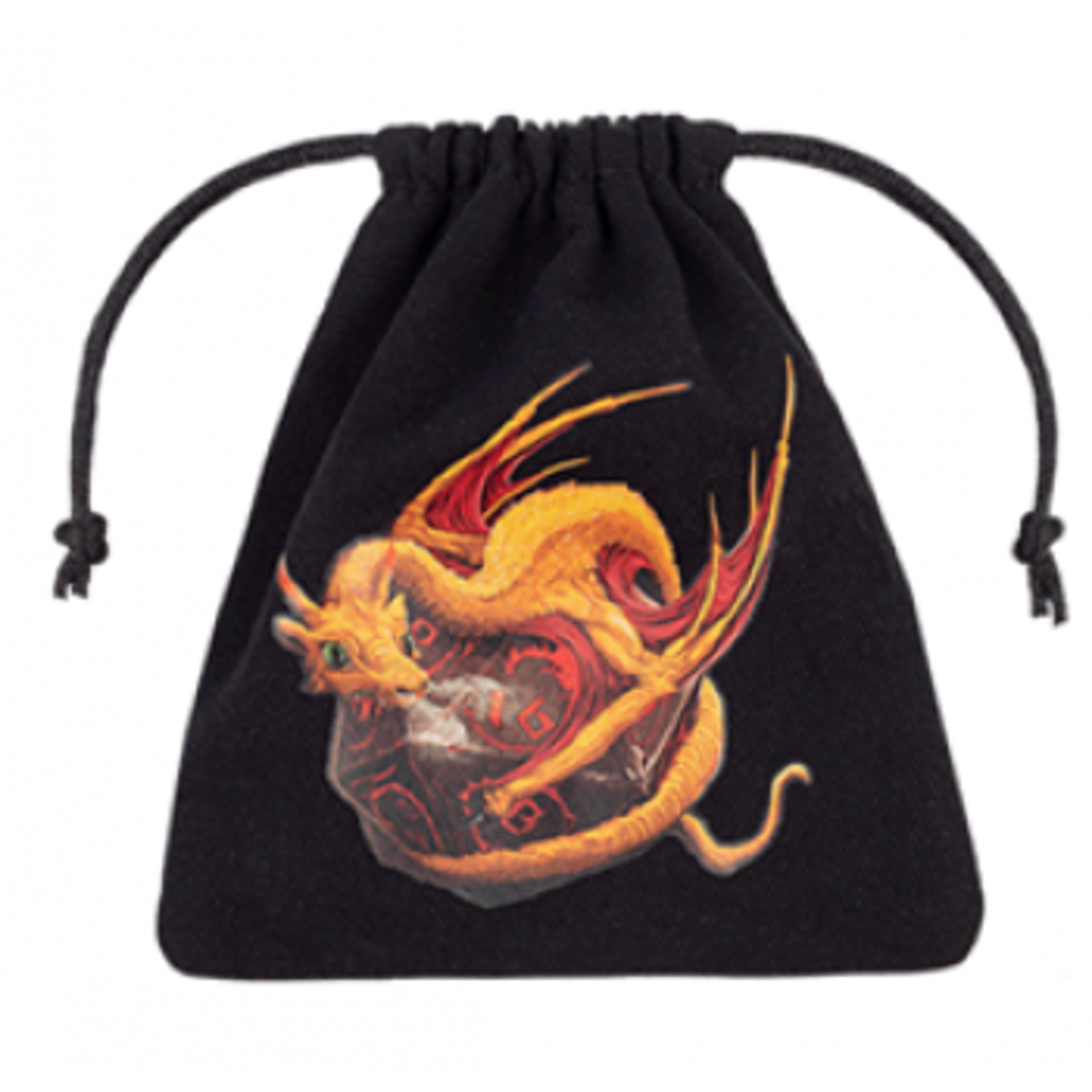 Q-Workshop Dragon Black & Adorable Dice Bag