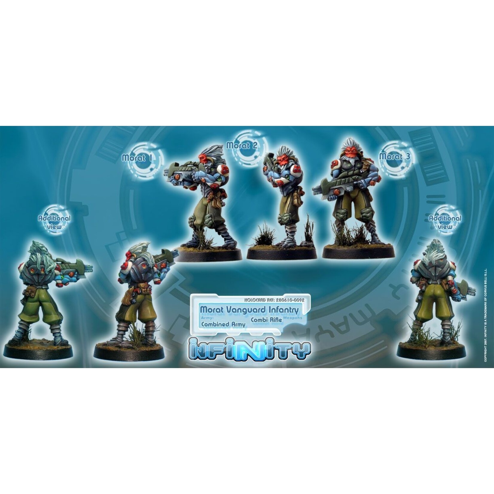 Corvus Belli (aanbieding) Morat Vanguard Infantry (Combi-Rifle)