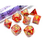 Chessex Chessex 8-Die set Lab Dice Vortex Underworld/Yellow