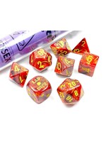 Chessex Chessex 8-Die set Lab Dice Vortex Underworld/Yellow