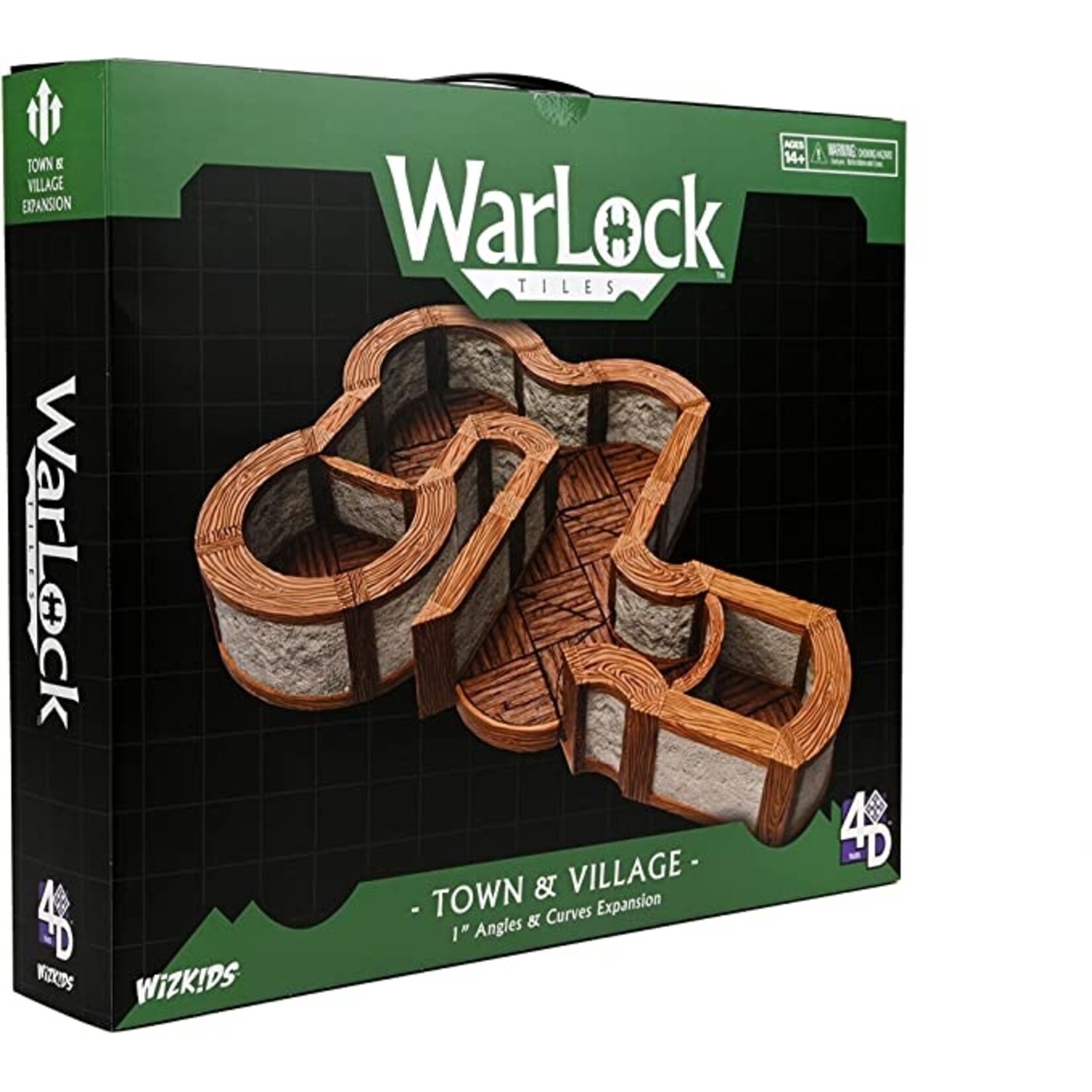 Wizkids WarLock Tiles: Town & Village Angles and Curves Expansion