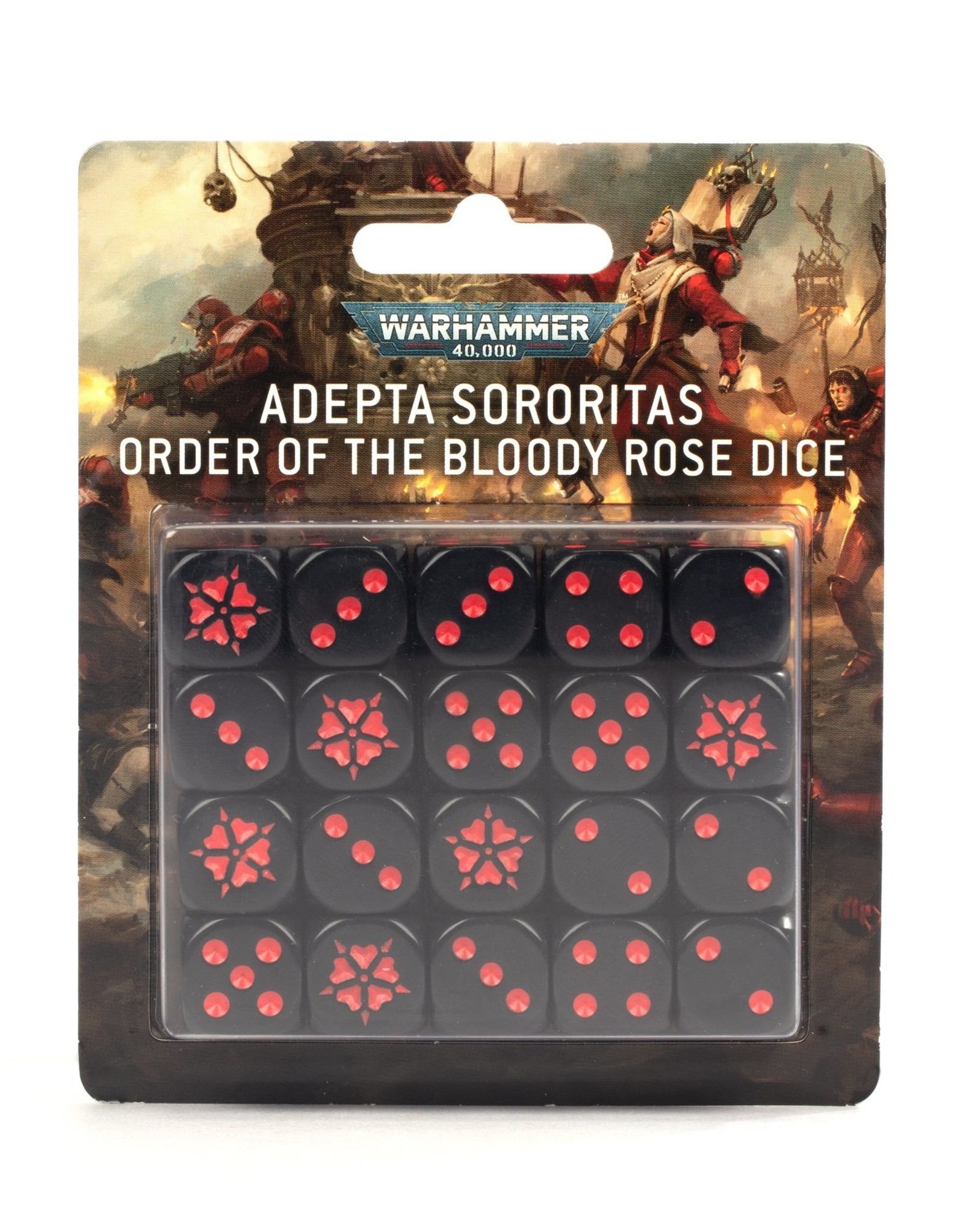 Games Workshop Adepta Sororitas Order of The Bloody Rose Dice Set