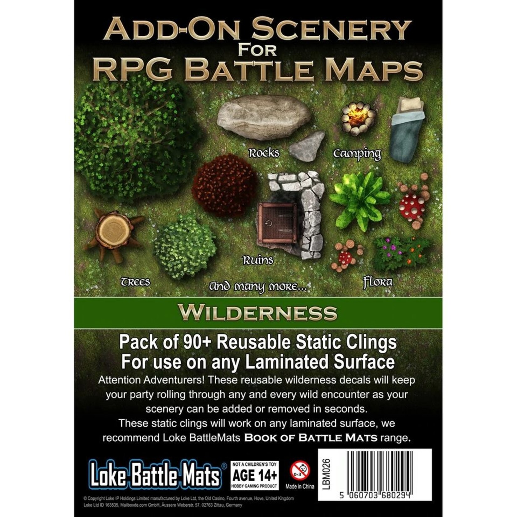 Loke Battlemats Add-On Scenery for RPG Maps - Wilderness (EN)