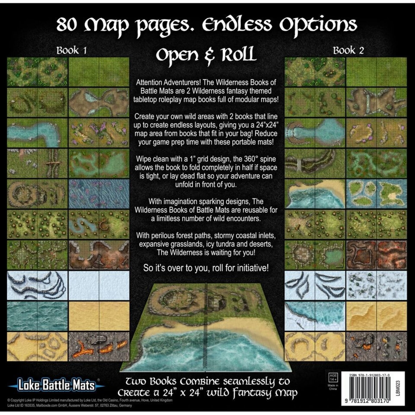 Loke Battlemats The Wilderness Books of Battle Mats (EN)