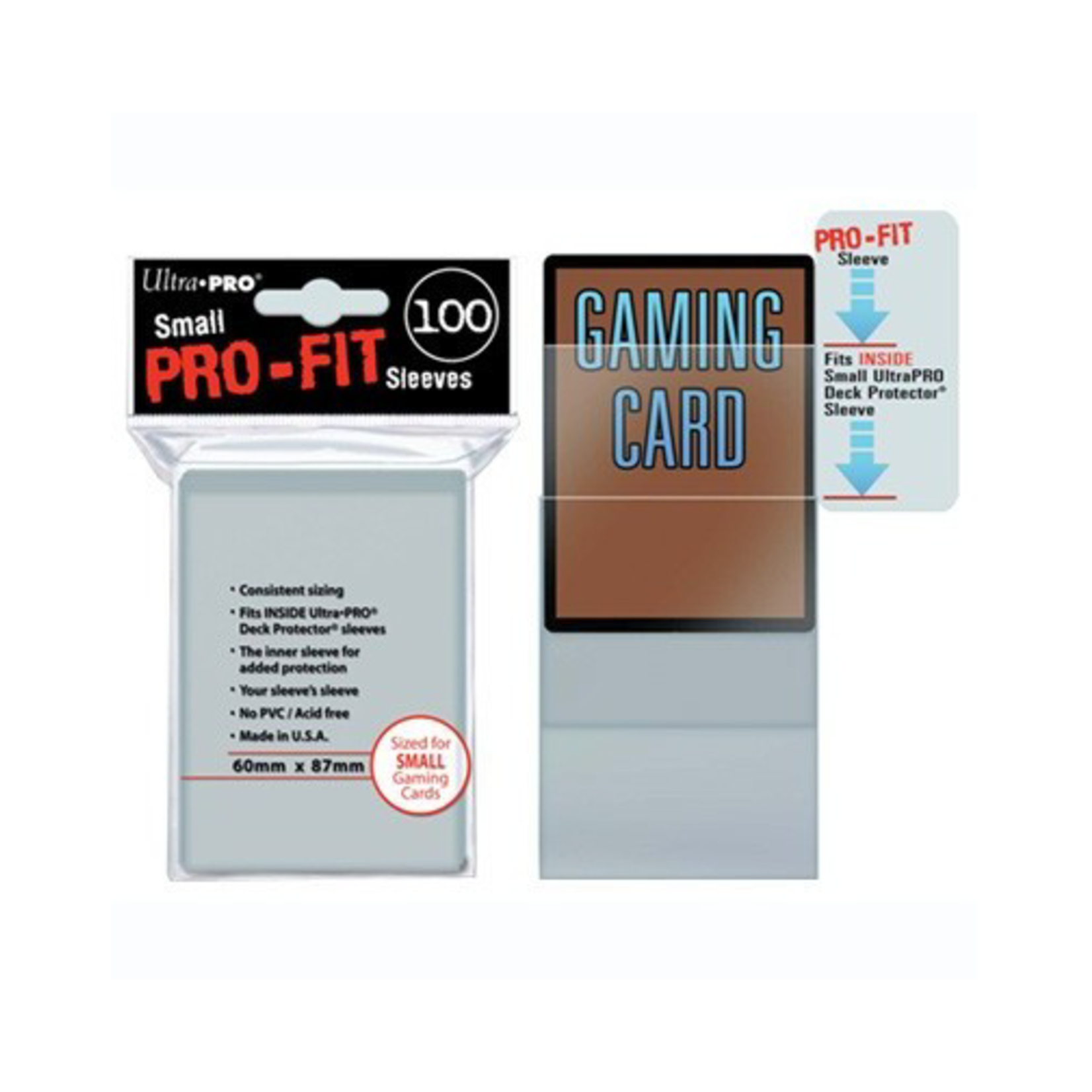 Ultra Pro Small Sleeves - Pro-Fit Card (100)