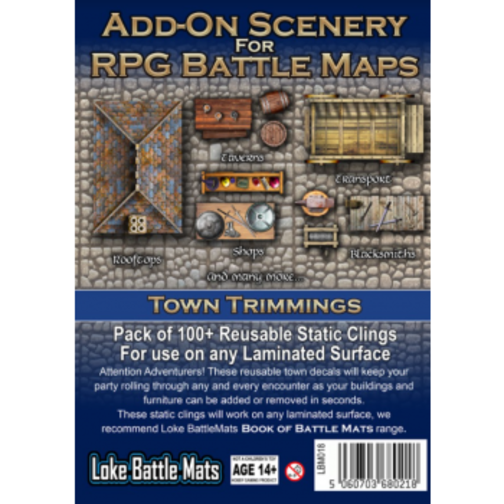 Loke Battlemats Add-On Scenery for RPG Maps - Town Trimmings (EN)