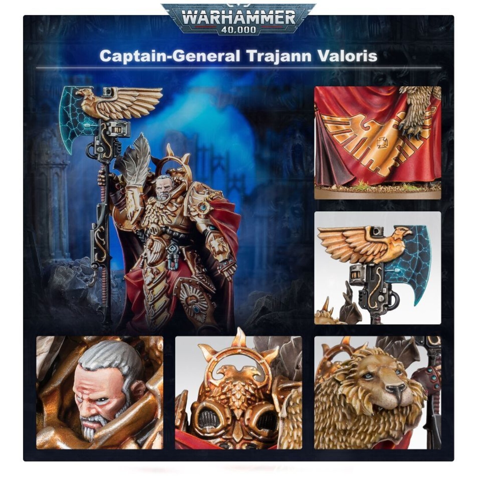 Games Workshop Adeptus Custodes Trajann Valoris