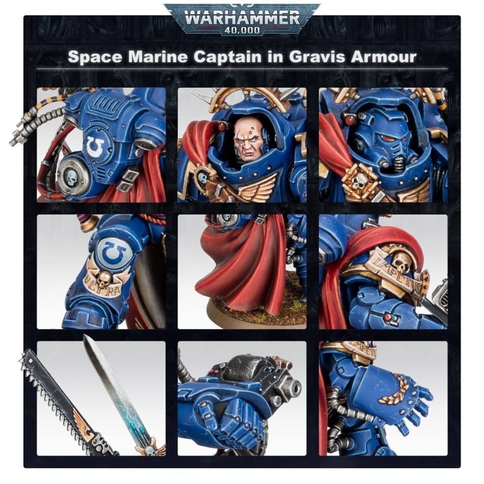 Games Workshop Space Marines Captain in Gravis Armour
