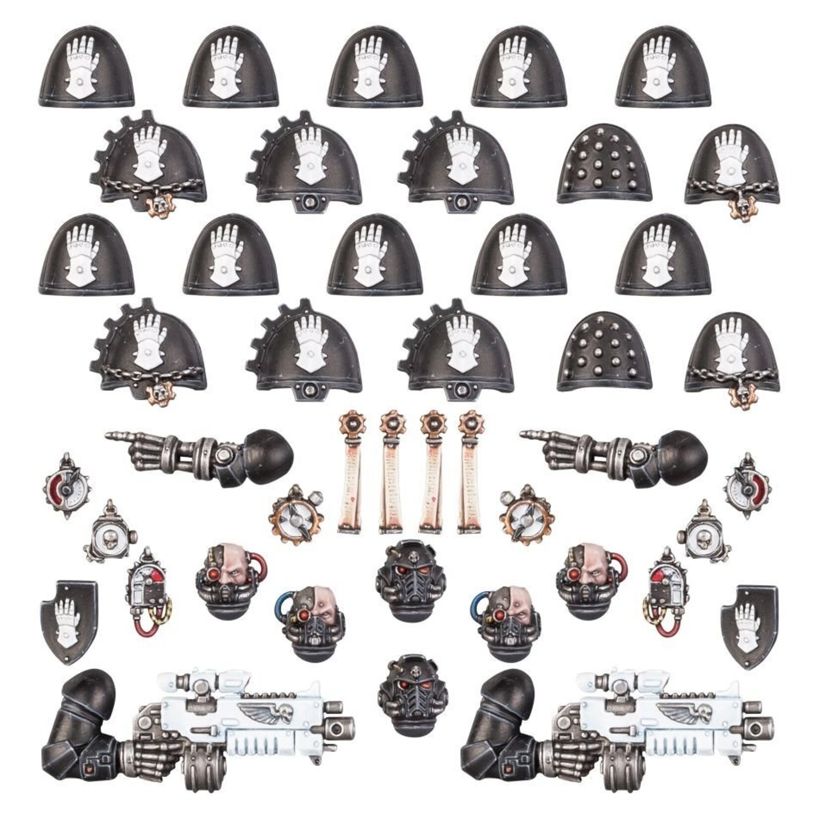 Games Workshop Space Marines Iron Hands Primaris Upgrades & Transfers