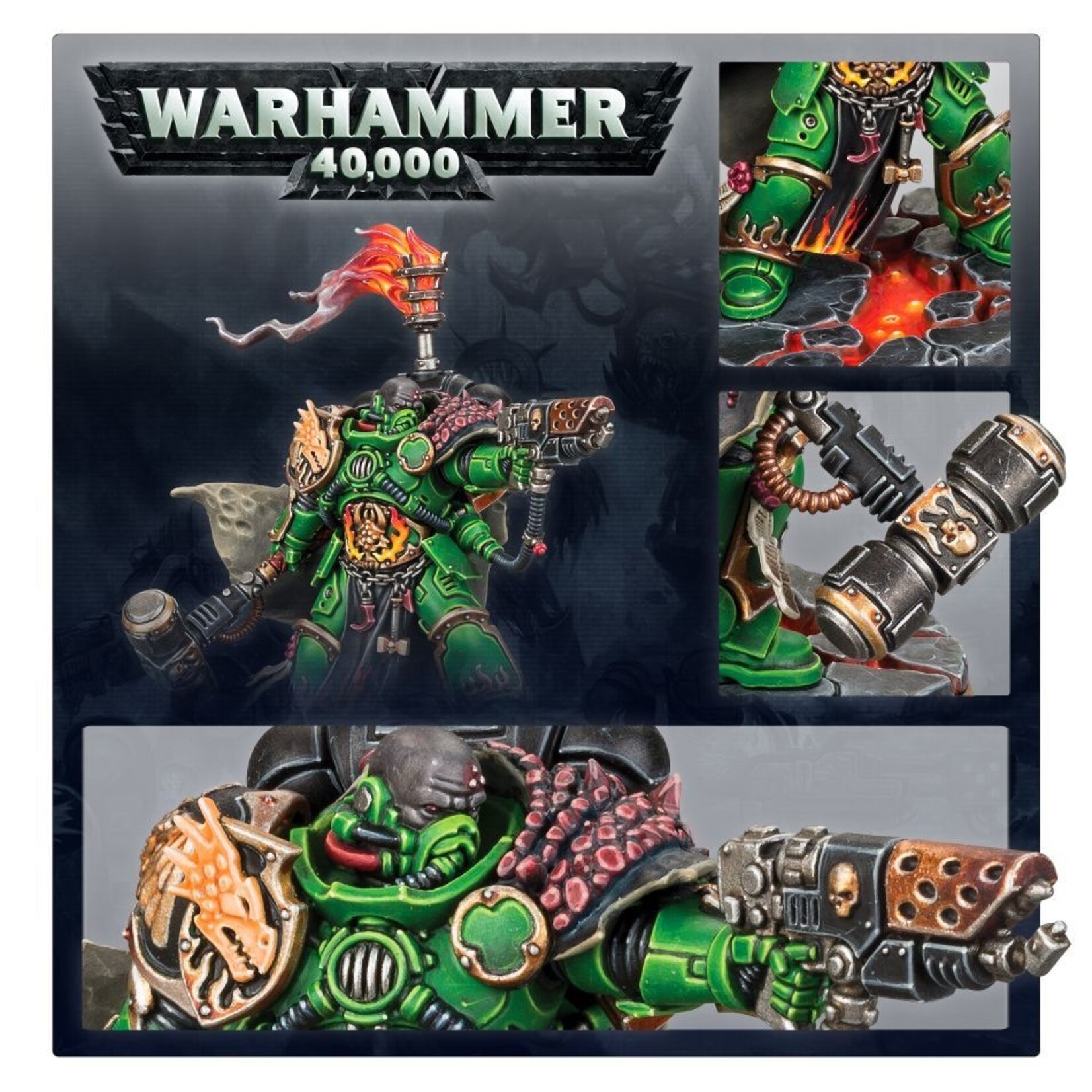 Games Workshop Space Marines Salamanders Adrax Agatone