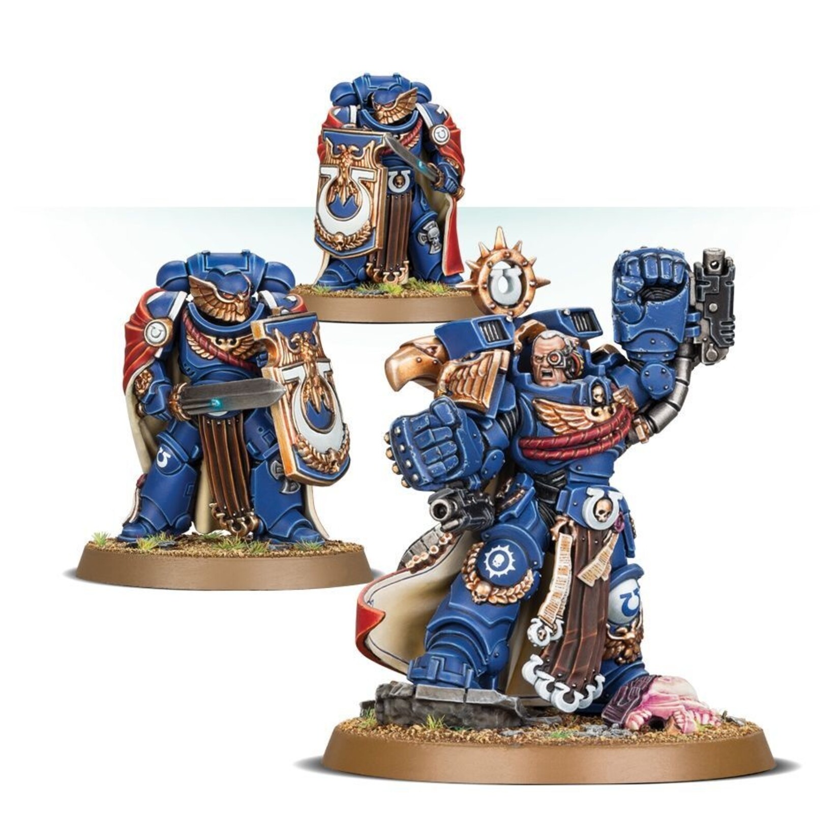 Games Workshop Space Marines Ultramarines Marneus Calgar with Victrix Honour Guard