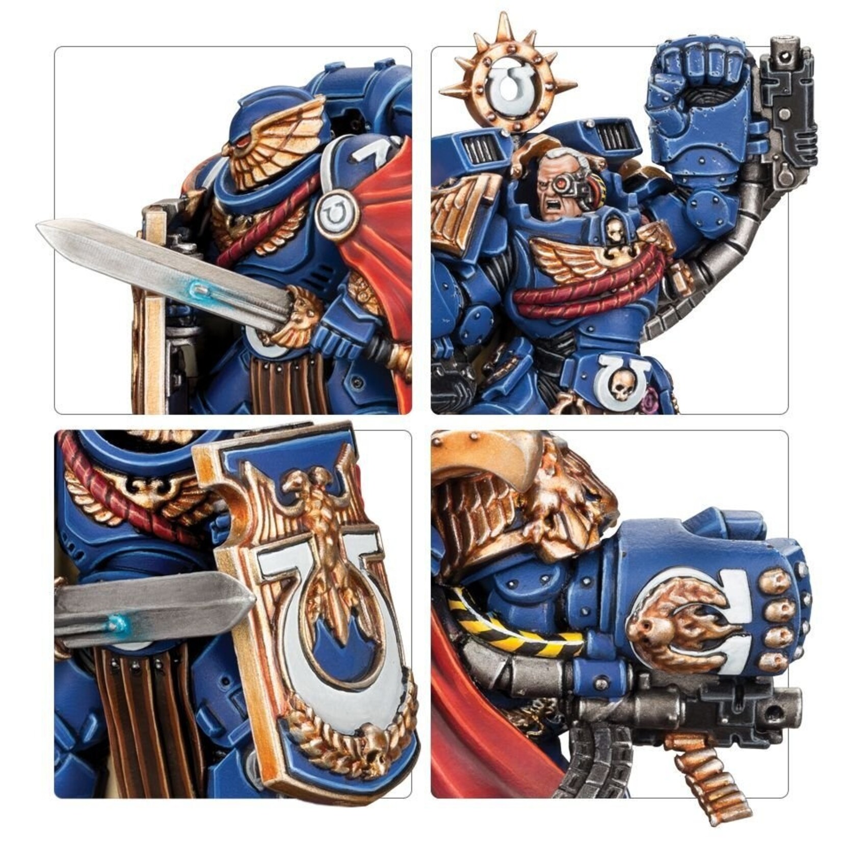 Games Workshop Space Marines Ultramarines Marneus Calgar with Victrix Honour Guard