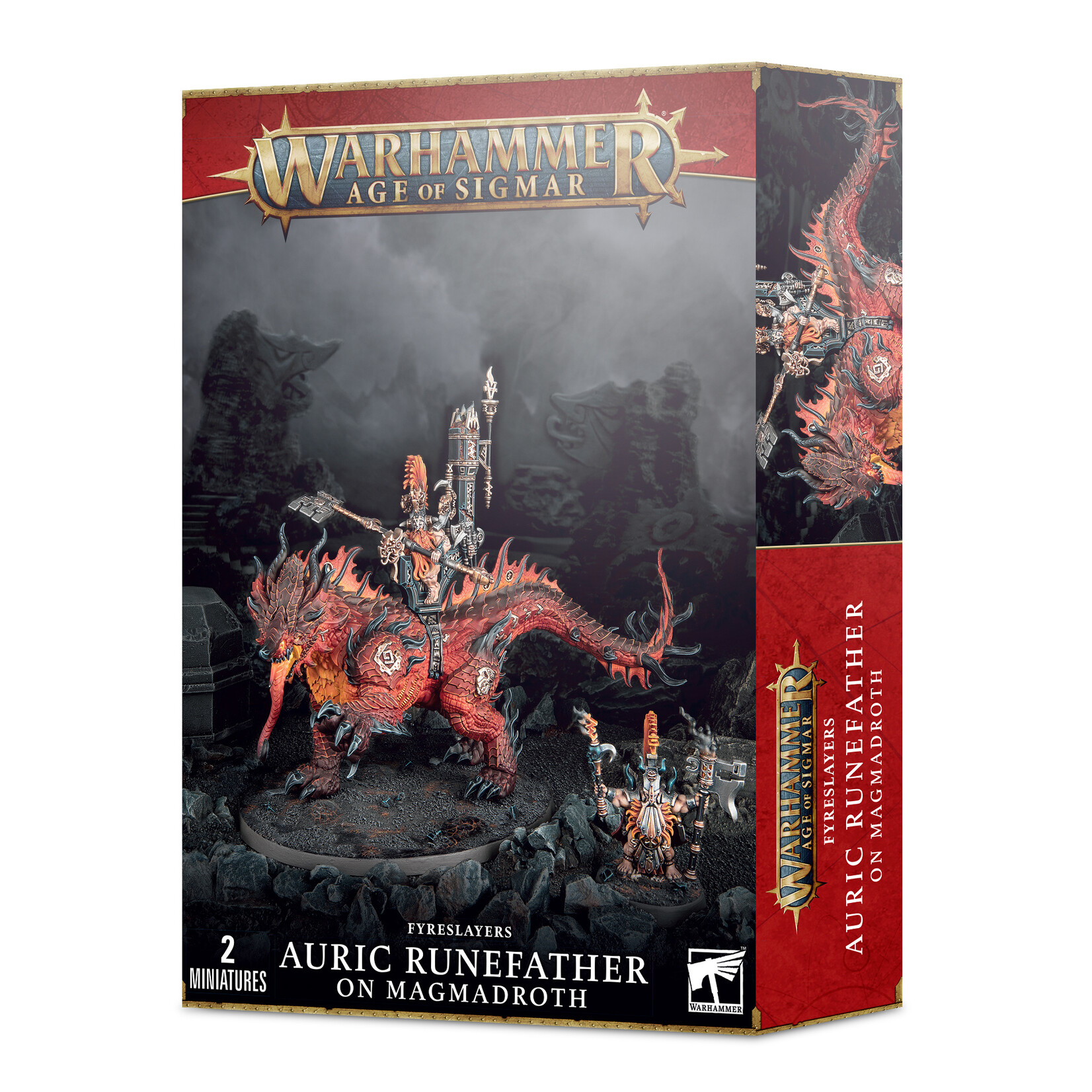 Games Workshop Fyreslayers Auric Runefather / Magmadroth