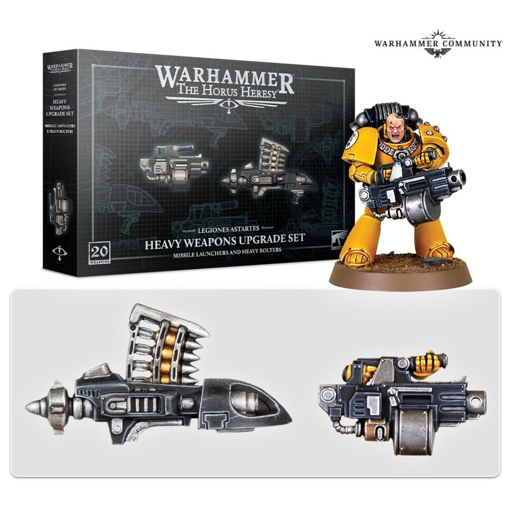 Games Workshop Horus Heresy: Legiones Astartes Missile Launchers & Heavy Bolters