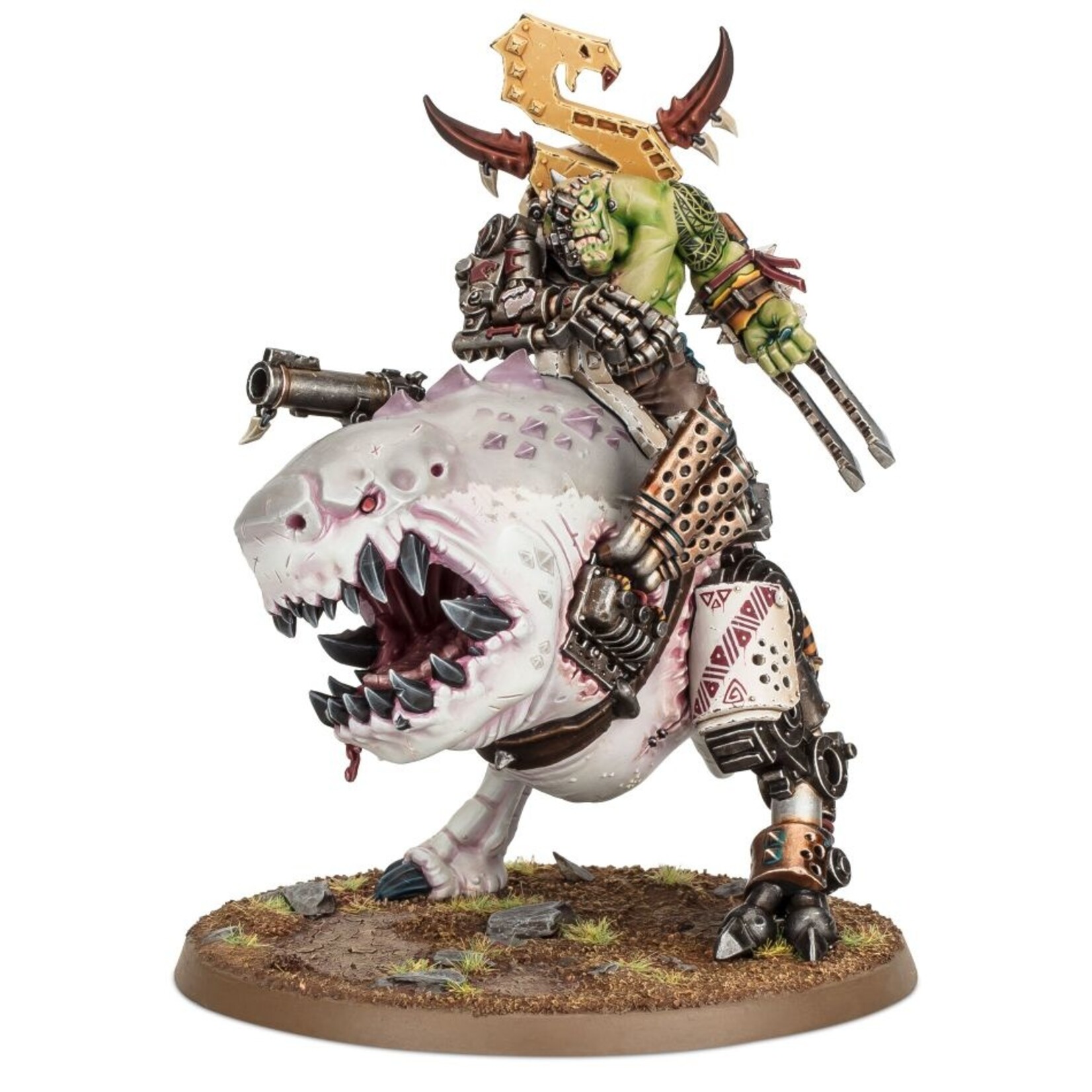 Games Workshop Orks Mozrog Skragbad / Beastboss on Squigosaur