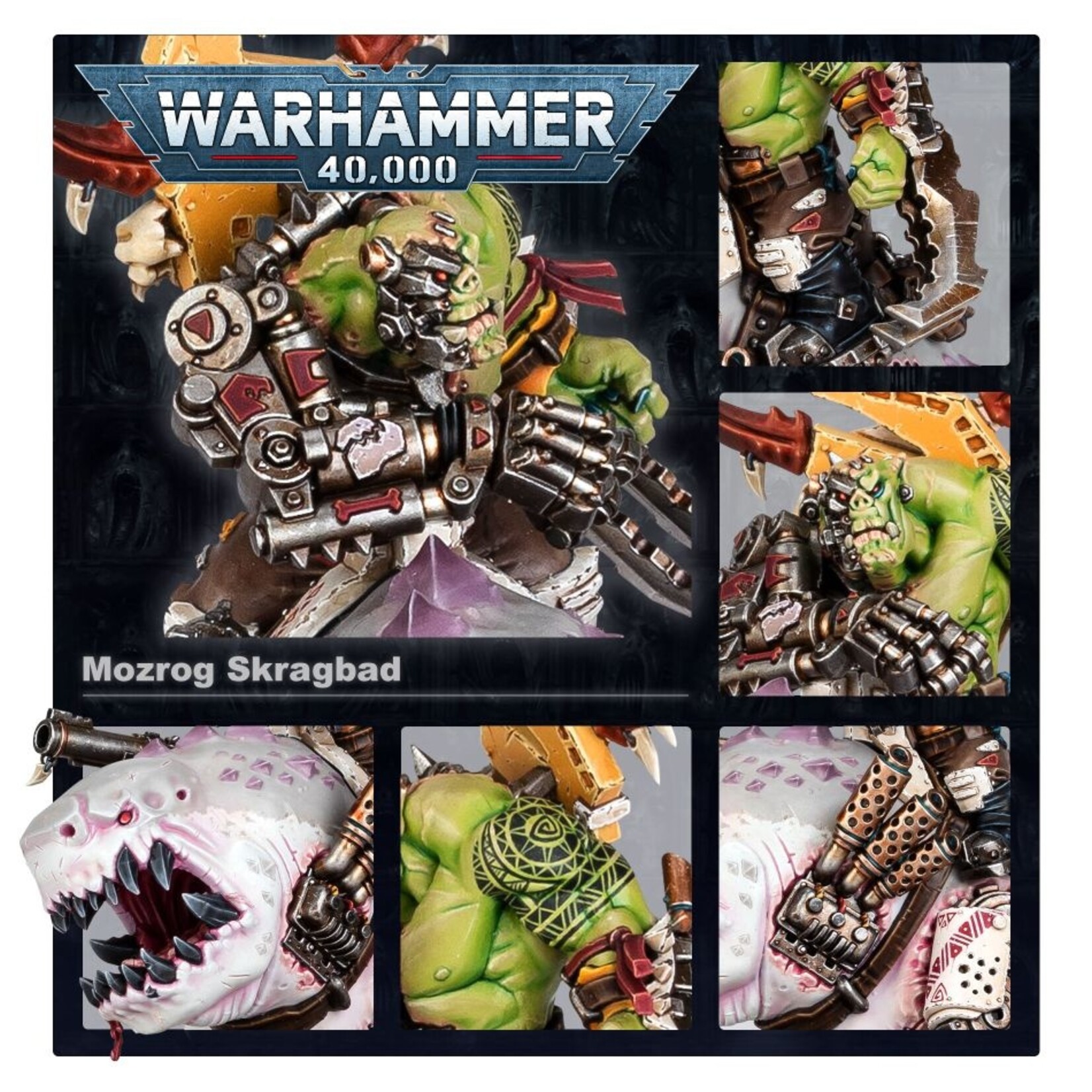 Games Workshop Orks Mozrog Skragbad / Beastboss on Squigosaur