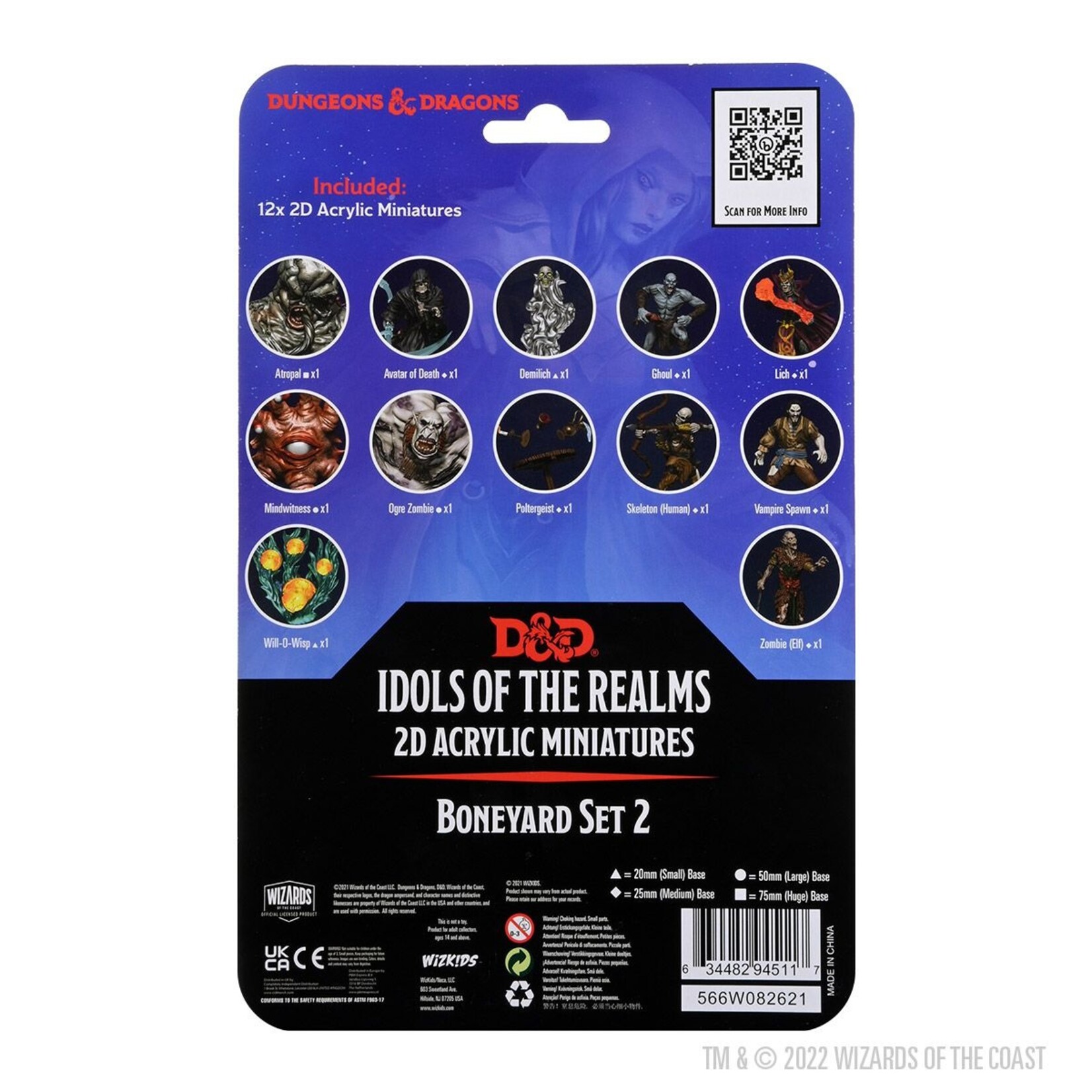 Wizkids D&D Idols of the Realms 2D Boneyard Set 2