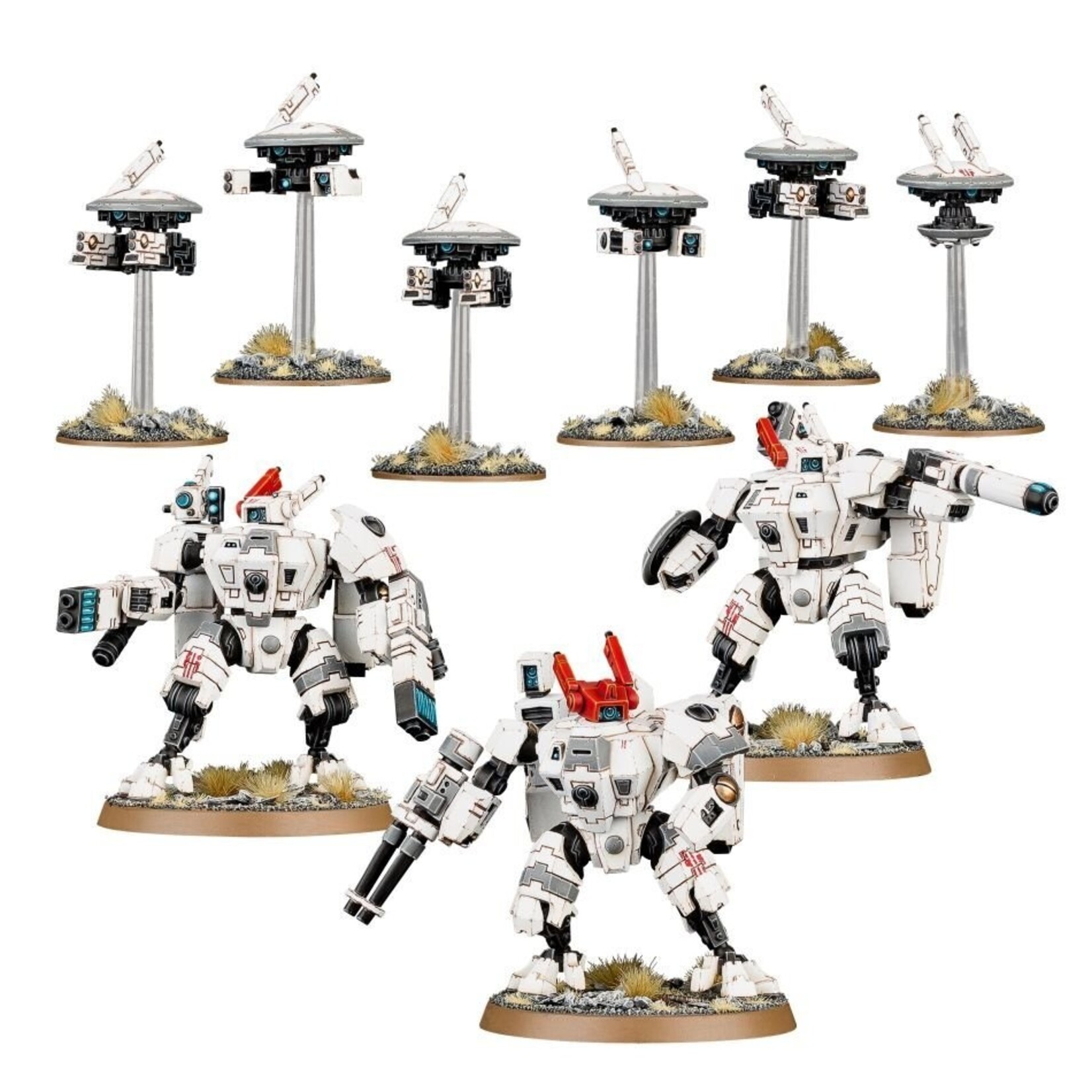 Games Workshop T'au XV8 Crisis Battlesuit Team