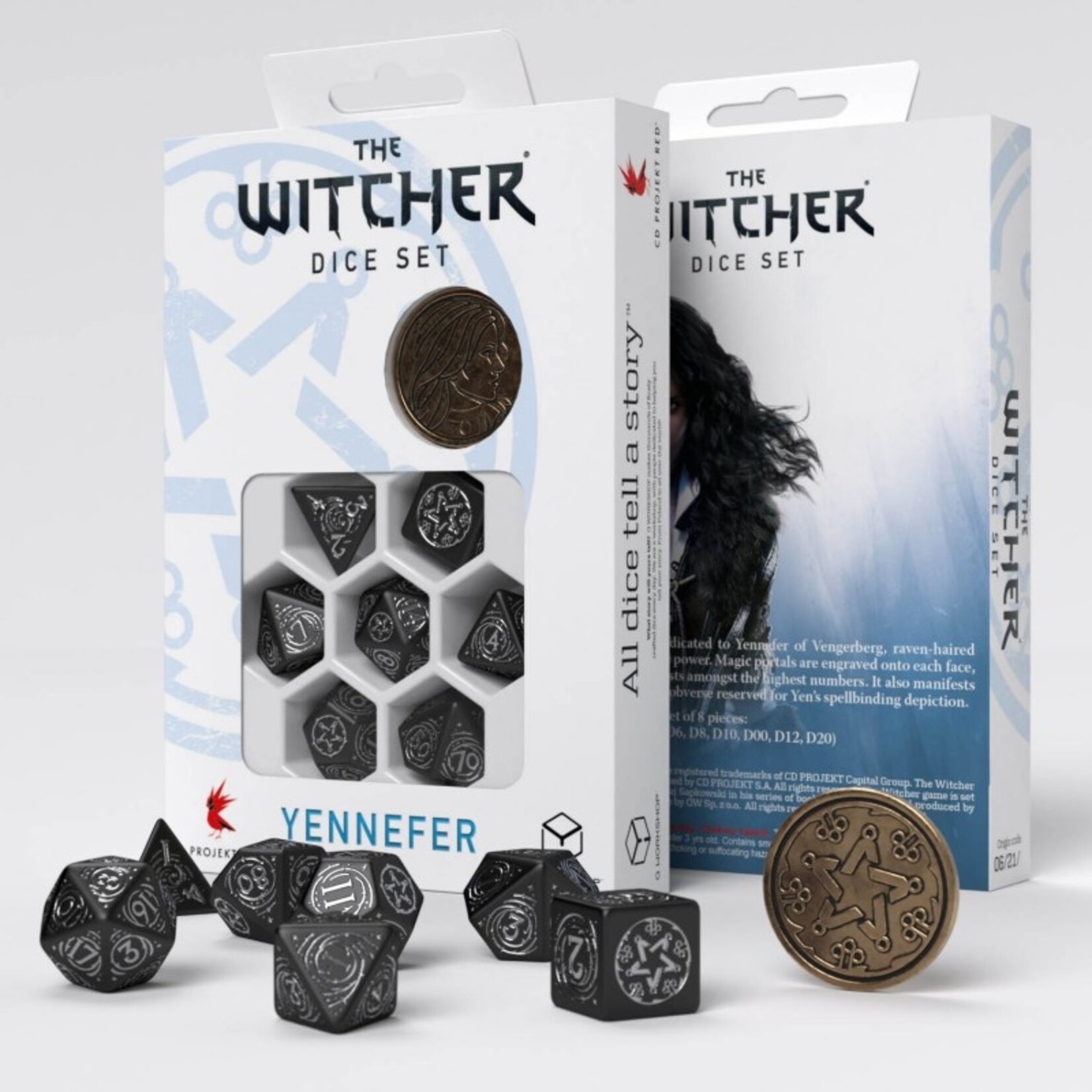 Q-Workshop The Witcher: Yennefer the Obsidian Star Dice Set