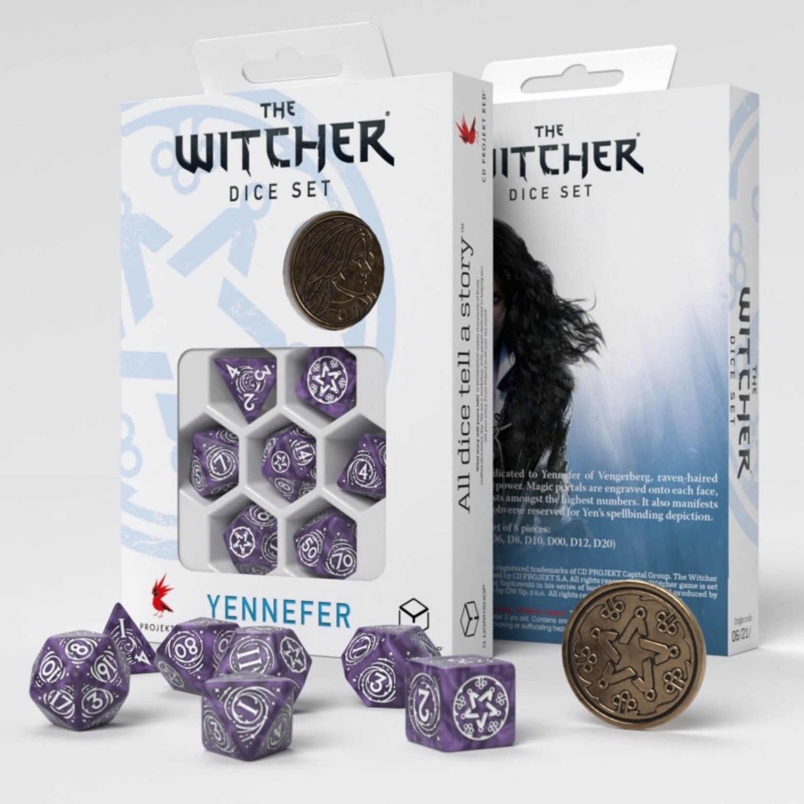 Q-Workshop The Witcher: Yennefer Lilac and Gooseberries Dice Set