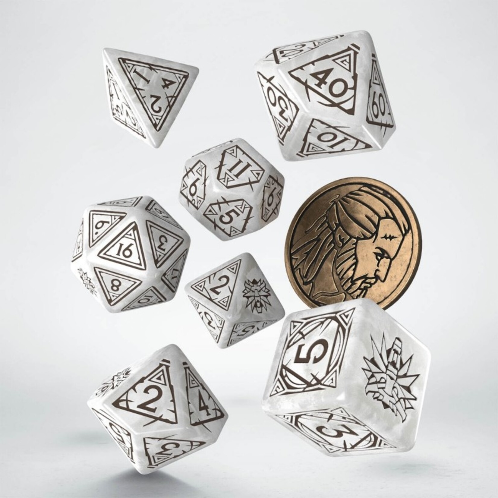 Q-Workshop The Witcher: Geralt the White Wolf Dice Set