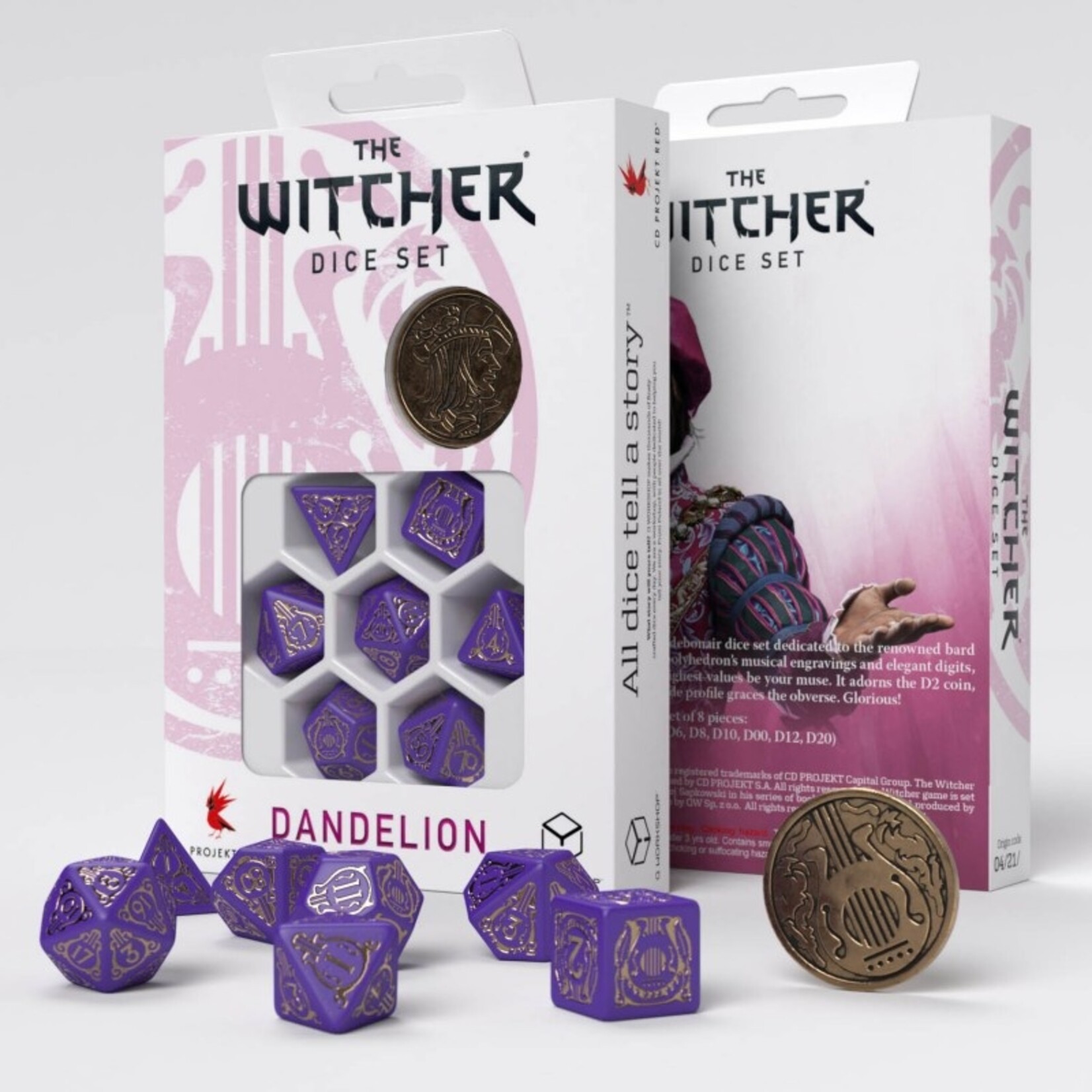 Q-Workshop The Witcher: Dandelion Viscount de Lettenhove Dice Set