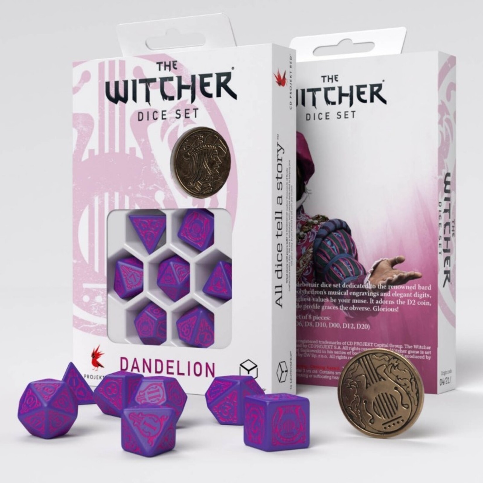 Q-Workshop The Witcher: Dandelion the Heart's Conqueror Dice Set