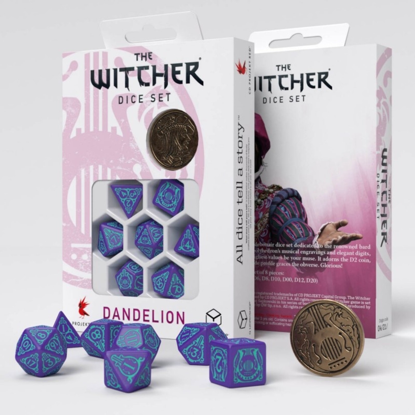 Q-Workshop The Witcher: Dandelion Half a Century of Poetry Dice Set