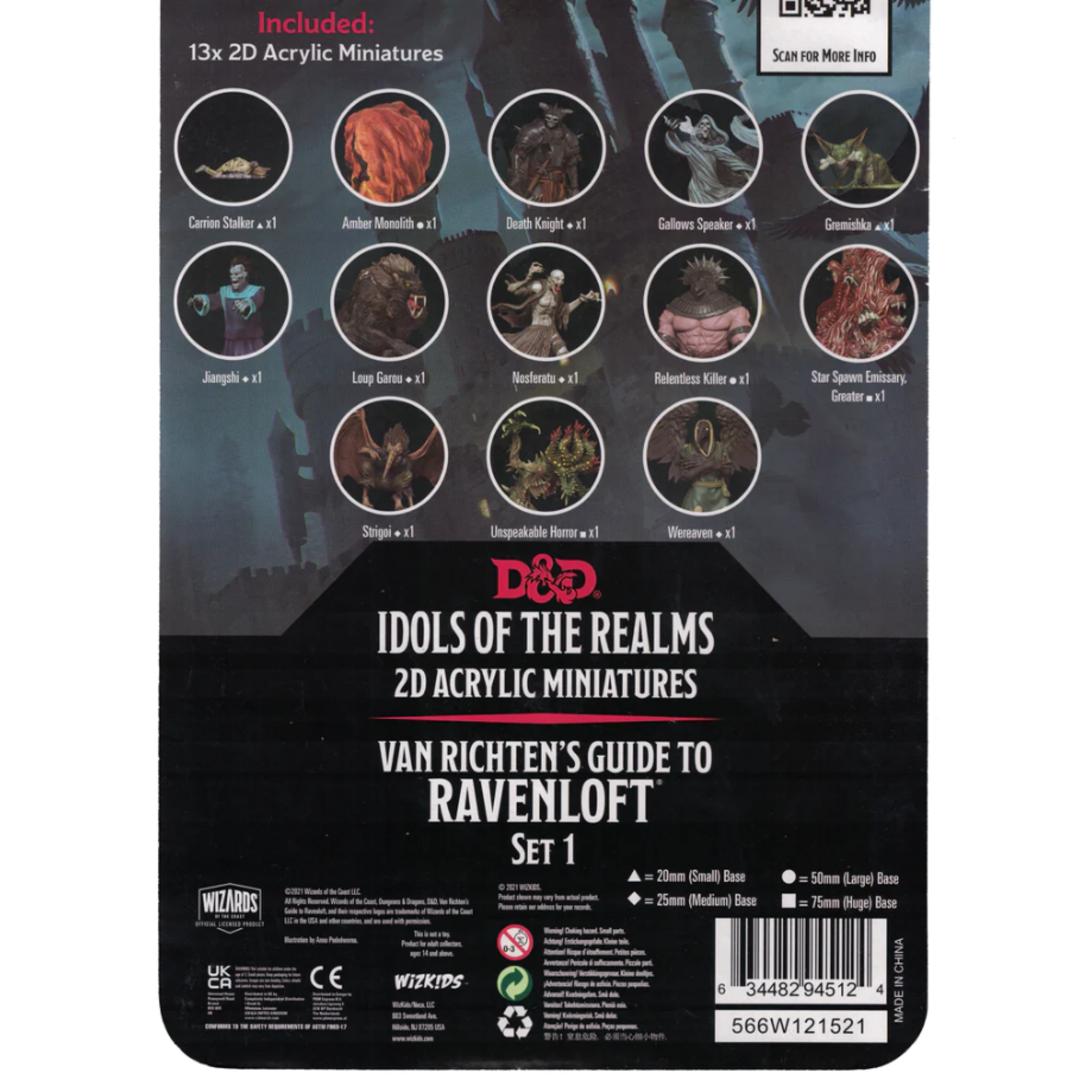 Wizkids D&D Idols of the Realms 2D Ravenloft Set 1