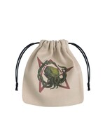 Q-Workshop Call of Cthulhu Beige & Multicolor Dice Bag