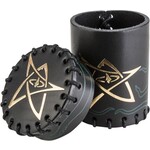 Q-Workshop Call of Cthulhu Black & green-golden Leather Dice Cup